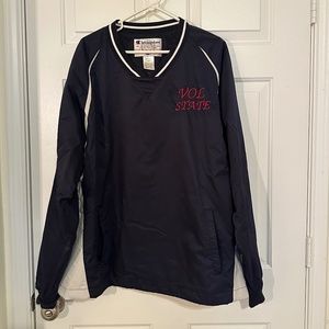 Vintage 90s Champion Navy Blue Windbreaker "Vol State" - Oversized XL
